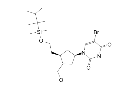 (1'RS,4'SR)-5-BROMO-1-[4'-[DIMETHYL-(1,1,2-TRIMETHYLPROPYL)-SILANYLOXYETHYL]-3'-(HYDROXYMETHYLCYCLOPENT-2'-ENYL)-1H-PYRIMIDINE]-2,4-DIONE