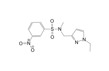 benzenesulfonamide, N-[(1-ethyl-1H-pyrazol-3-yl)methyl]-N-methyl-3-nitro-