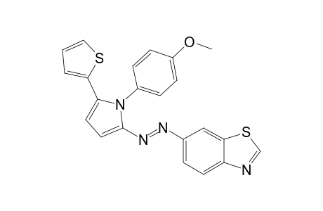 2-(Benzo[d]thiazol-6-yl)-1-(1-(4-methoxyphenyl)-5-(thiophen-2-yl)-1H-pyrrol-2-yl)-diazene