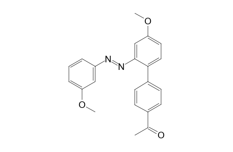 1-{4'-methoxy-2'-[(E)-(3-methoxyphenyl)diazenyl]biphenyl-4-yl}ethanone