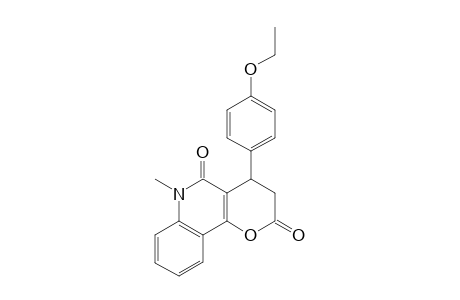 2H-Pyrano[3,2-c]quinoline-2,5(3H)-dione, 4-(4-ethoxyphenyl)-4,6-dihydro-6-methyl-