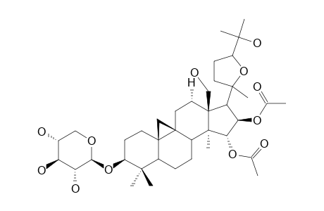 BEESIOSIDE-J;(20S,24R)-15-ALPHA,16-BETA-DIACETOXY-20,24-EPOXY-9,19-CYCLOLANOSTANE-3-BETA,18,25-TRIOL-3-O-BETA-D-XYLOPYRANOSIDE