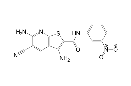 3,6-diamino-5-cyano-N-(3-nitrophenyl)thieno[2,3-b]pyridine-2-carboxamide