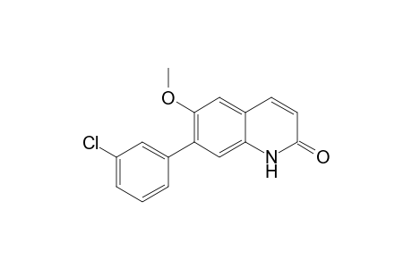 7-(3-Chlorophenyl)-6-methoxyquinolin-2(1H)-one