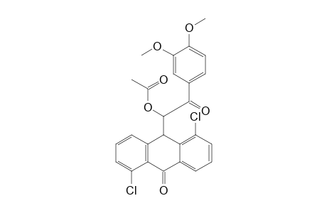 Acetic acid1-(1,5-dichloro-10-oxo-9,10-dihydro-anthracen-9-yl)-2-(3,4-dimethoxy-phenyl)-2-oxo-ethyl ester