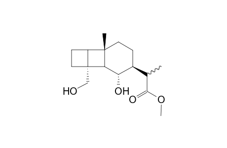 Methyl 7-hydroxy-5-hydroxymethyl-1-methyltricyclo[4.4.0.0(2,5)]decane-8-(2-propanoate)