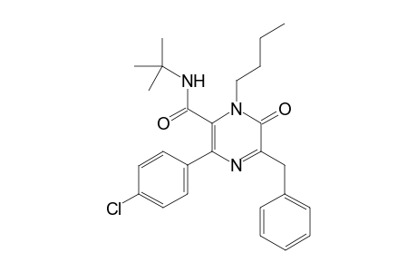 N-tert-Butyl-5-benzyl-1-butyl-3-(4-chlorophenyl)-1,6-dihydro-6-oxopyrazine-2-carboxamide
