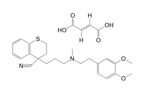 (2E)-2-butenedioic acid compound with 4-{3-[[2-(3,4-dimethoxyphenyl)ethyl](methyl)amino]propyl}-3,4-dihydro-2H-1-benzothiopyran-4-carbonitrile (1:1)