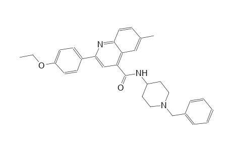 N-(1-benzyl-4-piperidinyl)-2-(4-ethoxyphenyl)-6-methyl-4-quinolinecarboxamide