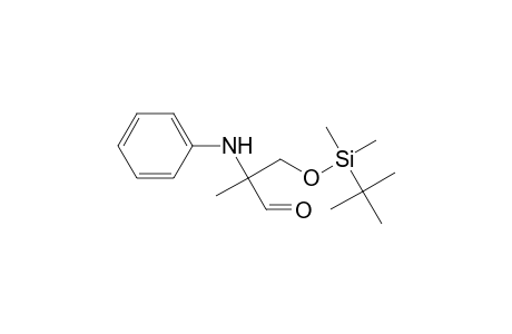 3-[(tert-butyldimethylsilyl)oxy]-2-methyl-2-(phenylamino)propanal
