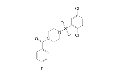 [4-(2,5-dichlorophenyl)sulfonyl-1-piperazinyl]-(4-fluorophenyl)methanone