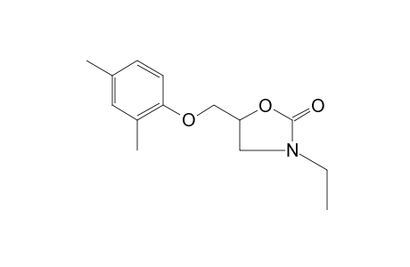3-ETHYL-5-[(2,4-XYLYLOXY)METHYL)METHYL]-2-OXAZOLIDINONE