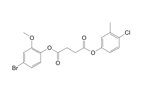 Succinic acid, 4-chloro-3-methylphenyl 4-bromo-2-methoxyphenyl ester