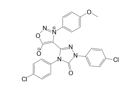 4-[1,4-Bis(4-chlorophenyl)-5-oxo-4,5-dihydro-1H-1,2,4-triazol-3-yl]-3-(4-methoxyphenyl)sydnon
