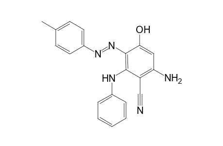 3-[(p-Tolyl)azo]-1-phenyl-4-methyl-5-cyano-6-amino-2-pyridone