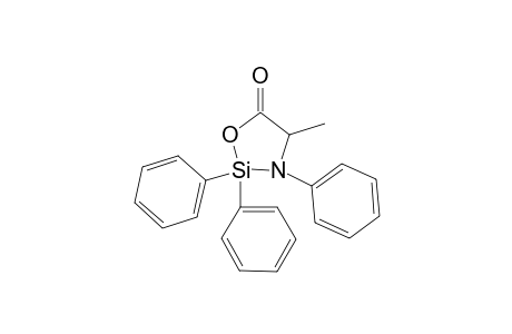 1-Oxa-3-aza-2-silacyclopentan-5-one, 4-methyl-2,2,3-triphenyl-