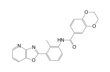 1,4-benzodioxin-6-carboxamide, 2,3-dihydro-N-(2-methyl-3-oxazolo[4,5-b]pyridin-2-ylphenyl)-