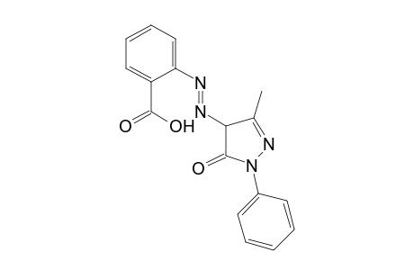 Benzoic acid, 2-[2-(4,5-dihydro-3-methyl-5-oxo-1-phenyl-1H-pyrazol-4-yl)diazenyl]-