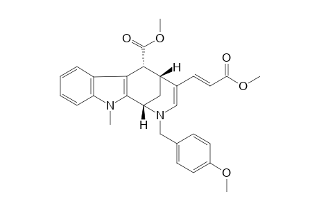 METHYL-2-(PARA-METHOXYBENZYL)-6-ALPHA-(METHOXYCARBONYL)-11-METHYL-1,2,5,6-TETRAHYDRO-1,5-METHANOAZOCINO-[3,4-B]-INDOLE-4(E)-ACRYLATE