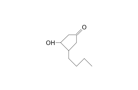 trans-3-Butyl-4-hydroxy-cyclopentanone