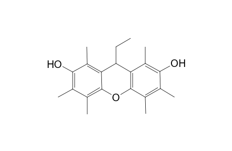 9-Ethyl-1,3,4,5,6,8-hexamethyl-9H-xanthene-2,7-diol
