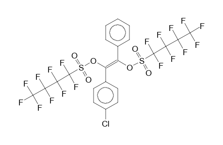 (E)-1-(4-Chlorophenyl)-2-([(1,1,2,2,3,3,4,4,4-nonafluorobutyl)sulfonyl]oxy)-2-phenylethenyl 1,1,2,2,3,3,4,4,4-nonafluoro-1-butanesulfonate