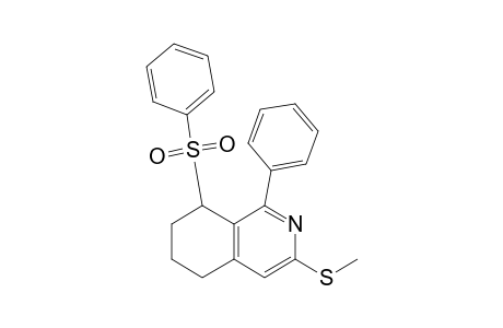 8-(benzenesulfonyl)-3-(methylthio)-1-phenyl-5,6,7,8-tetrahydroisoquinoline