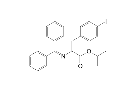Isopropyl 2-(diphenylmethyleneamino)-3-(4-iodophenyl)propanoate
