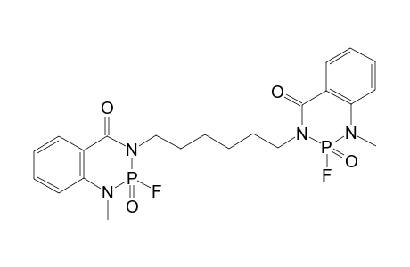 1,6-Bis(5,6-benzo-1-methyl-2-fluoro-2-oxo-1,3,2-diazaphosphorin-4-on-3-yl)hexane