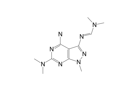 4-Amino-6-dimethylamino-3-dimethylaminoazomethino-1-methylpyrazolo[3,4-d]pyrimidine