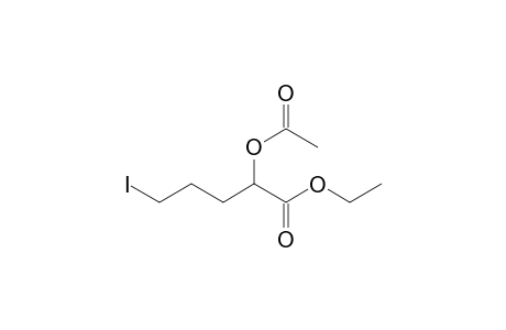 2-Acetoxy-5-iodo-valeric acid ethyl ester