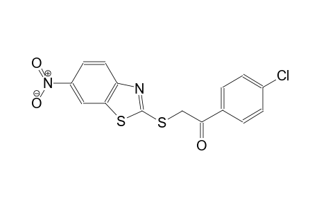 1-(4-chlorophenyl)-2-[(6-nitro-1,3-benzothiazol-2-yl)sulfanyl]ethanone