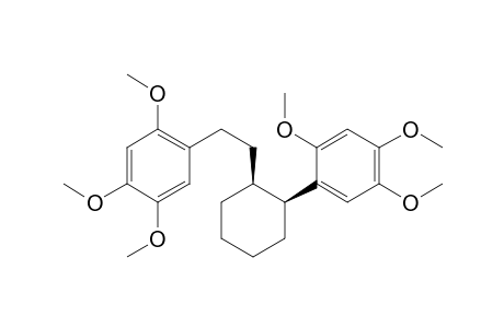 Benzene, 1,2,4-trimethoxy-5-[2-[2-(2,4,5-trimethoxyphenyl)cyclohexyl]ethyl]-, cis-(.+-.)-
