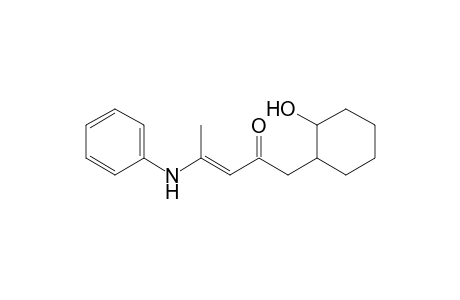 2-[2-Oxo-4-(N-phenylamino)pent-3-enyl]cyclohexanol