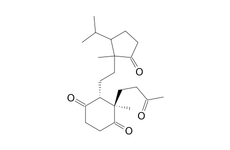 1,4-Cyclohexanedione, 3-methyl-2-[2-[1-methyl-2-(1-methylethyl)-5-oxocyclopentyl]ethyl]-3-(3-oxobutyl)-, [2R-[2.alpha.(1R*,2R*),3.beta.]]-