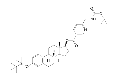 6'-(tert-Butoxycarbonylaminomethyl)nicotinic acid 3-(tert-butyldimethylsilyloxy)estra-1,3,5(10)-trien-17.beta.-yl ester