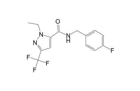 1H-Pyrazole-5-carboxamide, 1-ethyl-N-[(4-fluorophenyl)methyl]-3-(trifluoromethyl)-