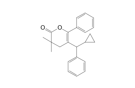 5-(Cyclopropylphenylmethyl)-3,3-dimethyl-6-phenyl-3,4-dihydropyran-2-one