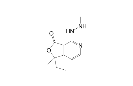 4-(2-Methylhydrazinyl)-1-ethyl-1-methylfuro[3,4-c]pyridin-3(1H)-one