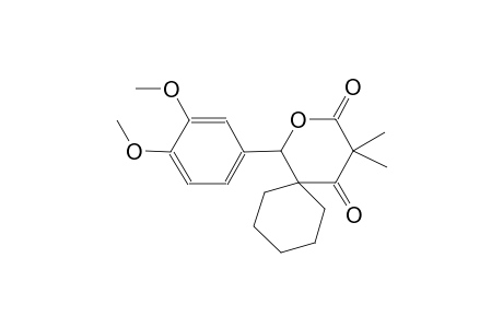 2-Oxaspiro[5.5]undecane-3,5-dione, 1-(3,4-dimethoxyphenyl)-4,4-dimethyl-