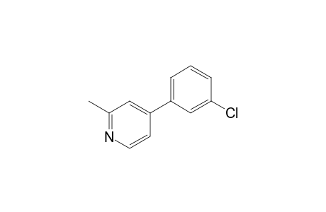 4-(3-chlorophenyl)-2-methylpyridine