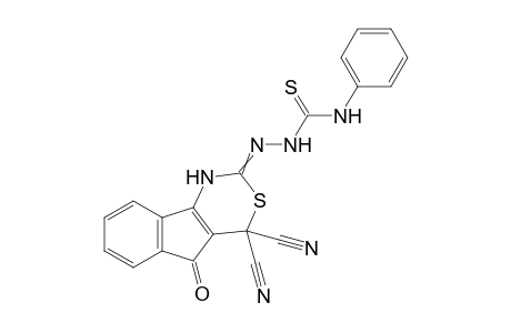N-Phenyl-2-(4,4-dicyano-5-oxoindeno[1,2-d][1,3]thiazin-2-(1H,4H,5H)-ylidene)hydrazine carbothioamide