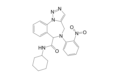 N-Cyclohexyl-4,5-dihydro-5-(2-nitrophenyl)-1,2,3-triazolo[1,5-a][1,4]benzodiazepine-6-carboxamide
