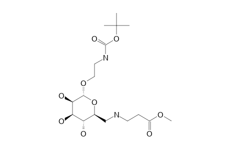 2-TERT.-BUTYLOXYCARBONYLAMIDOETHYL-6-DEOXY-6-[N-(2-METHOXYCARBONYLETHYL)-AMINO]-ALPHA-D-MANNOPYRANOSIDE