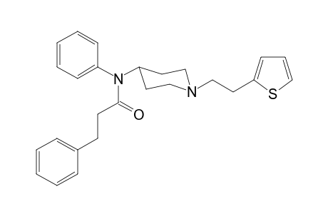 N,3-Diphenyl-N-(1-[2-(thiophen-2-yl)ethyl]piperidin-4-yl)propanamide
