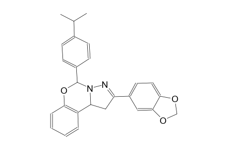 2-(1,3-benzodioxol-5-yl)-5-(4-isopropylphenyl)-1,10b-dihydropyrazolo[1,5-c][1,3]benzoxazine