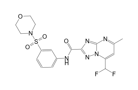 7-(difluoromethyl)-5-methyl-N-[3-(4-morpholinylsulfonyl)phenyl][1,2,4]triazolo[1,5-a]pyrimidine-2-carboxamide
