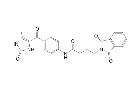 N-{[4'-(1'',3"-Dihydro-5"-methyl-2"-oxo-3H-imidazol-4"-yl)barbonyl]phenyl}-4-phthalimidobutanamide