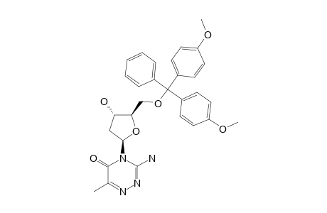 3-AMINO-4-[2-DEOXY-5-O-(4,4'-DIMETHOXYTRITYL)-BETA-D-ERYTHRO-PENTOFURANOSYL]-6-METHYL-1,2,4-TRIAZIN-5-(4H)-ONE