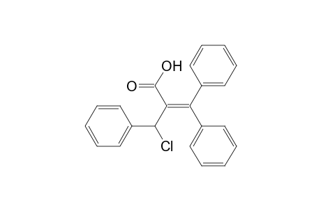 Benzenepropanoic acid, .beta.-chloro-.alpha.-(diphenylmethylene)-